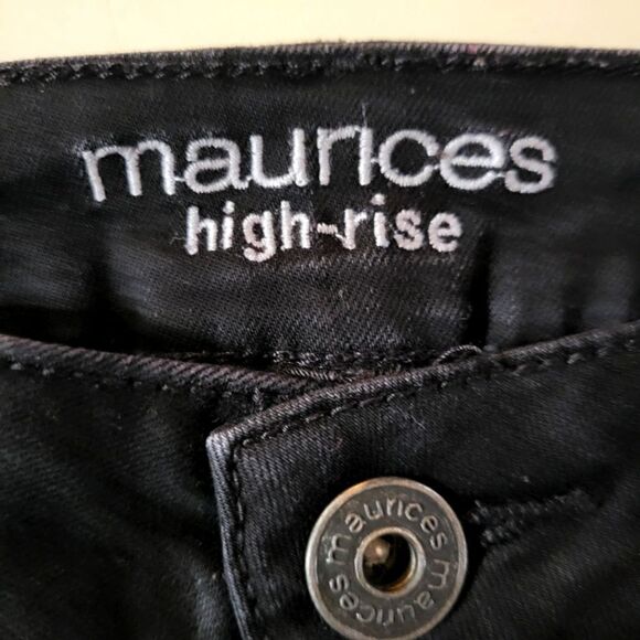 Maurices Women's High Rise Black Denim Jeans - Picture 6 of 15